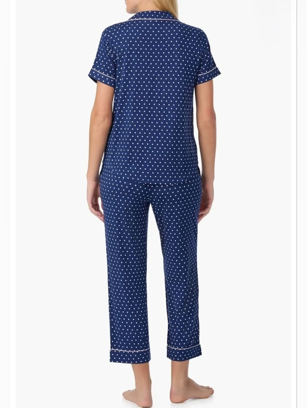 Kate Spade New York Blue & White Polka Dot Design Spring / Summer Pj Set π - Picture 7 of 10